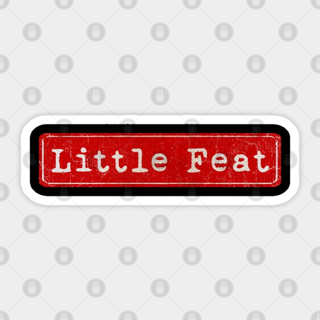 vintage retro plate Little Feat Sticker by GXg.Smx